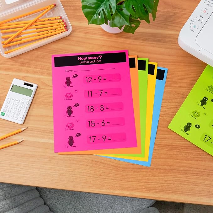 Astrobrights Mega Collection, Colored Paper, "Brilliant" 5-Color Assortment, 625 Sheets, 24 lb/89 gsm, 8.5" x 11 - MORE SHEETS! (91684)