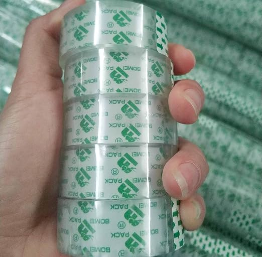 BOMEI PACK 48 Rolls Crystal Clear Transparent Tape, Stationery Tape Refills Rolls for Dispenser, 3/4 in x 900 in,1 inch Core, Gift Wrapping Clear Tape Bulk for Office, School and Home
