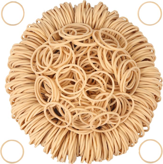 Rubber Bands Size10 Beige 600pcs Elastic Rubber Bands for Office Supplies | Small Strong Rubber Bands for Home flowers