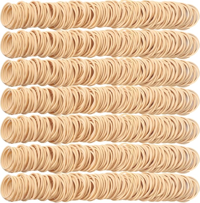 Rubber Bands Size10 Beige 600pcs Elastic Rubber Bands for Office Supplies | Small Strong Rubber Bands for Home flowers